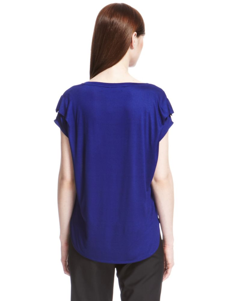 Frilled Sleeve T-Shirt 6 of 6