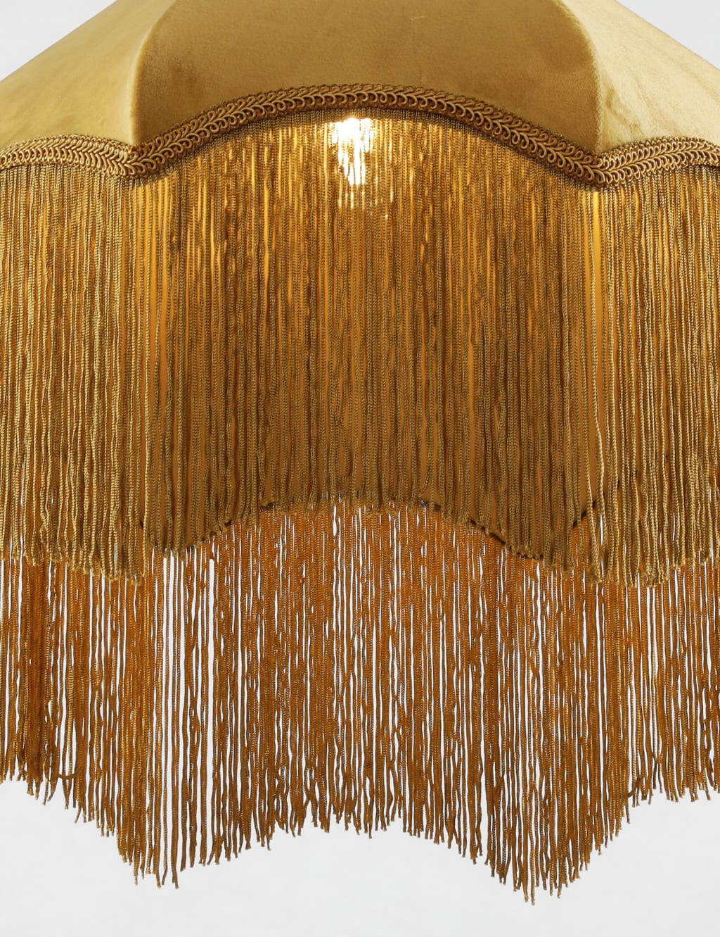 Fringed Velvet Lamp Shade 8 of 8