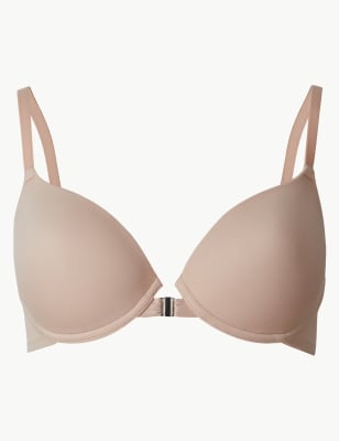 sheer front closure bras