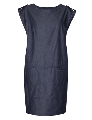 m&s denim dress