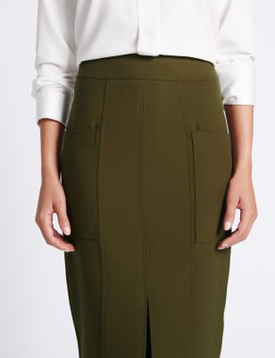 Midi pencil shop skirt with pockets