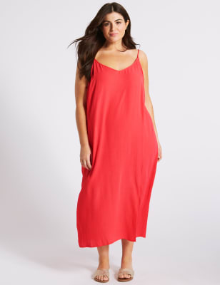 Midi dress clearance split front