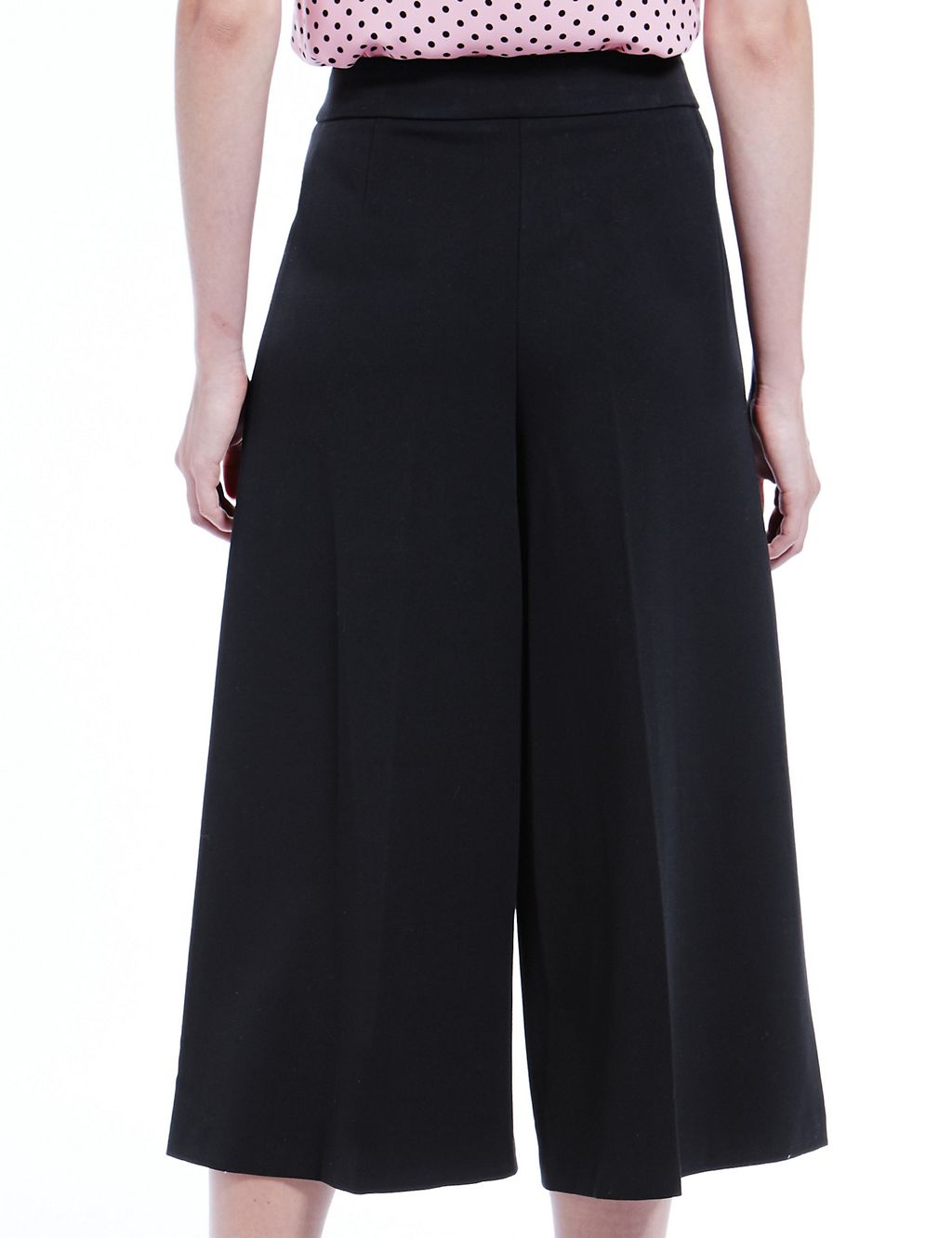 Front Zipped Wide Leg Culottes 4 of 4