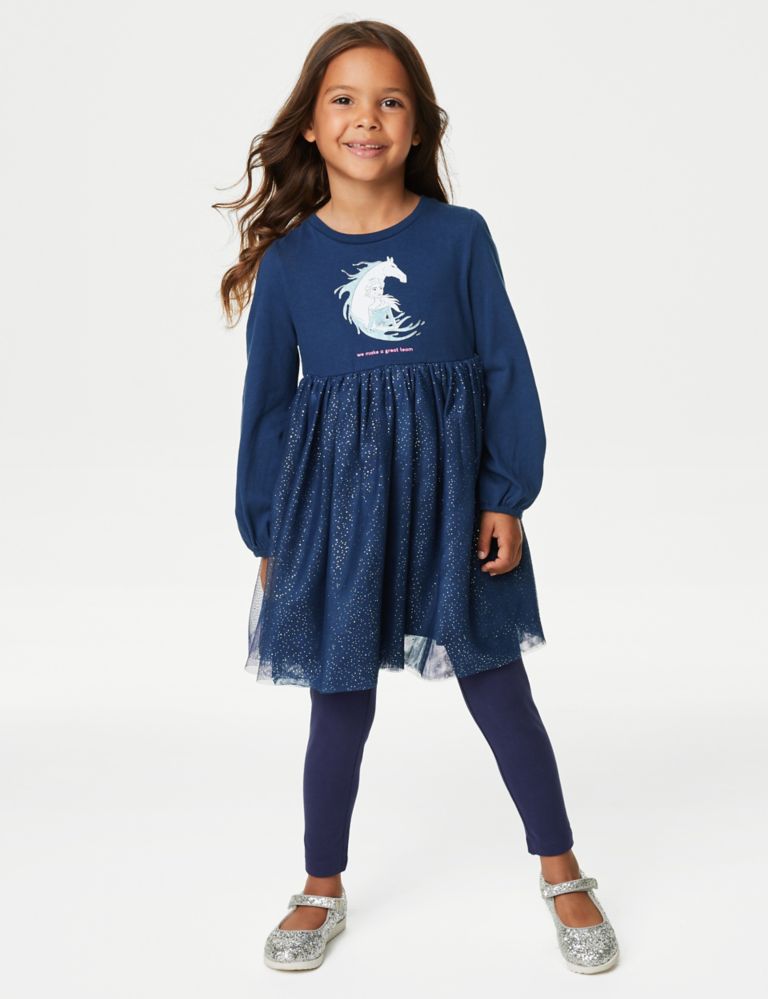 Frozen™ Glitter Tulle Dress (2-8 Yrs) | M&S Collection | M&S