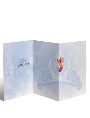 Frozen Birthday Card With Dress-up Tiara Image 2 of 4