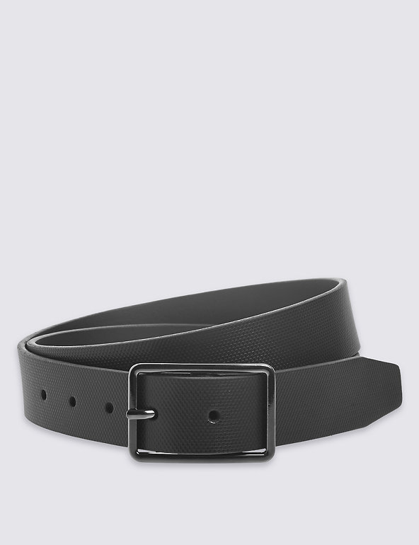 Full Buckle Textured Leather Belt Image 1 of 1