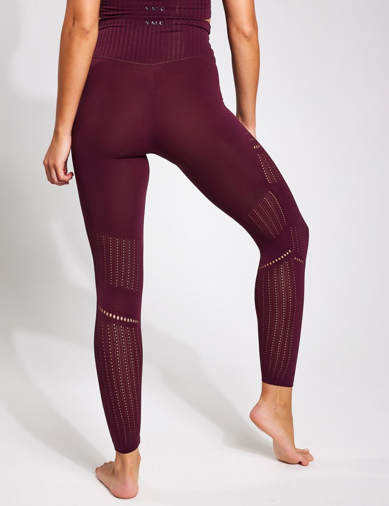 Circle Edge Seamless Leggings - Black Marl