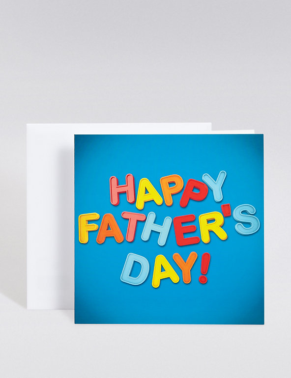 Fun Text Father's Day Card Image 1 of 2