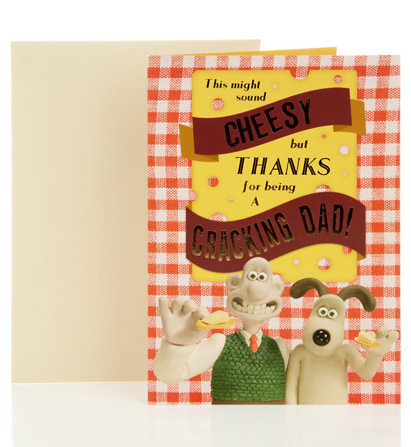 Fun Wallace and Gromit Father's Day Card Image 1 of 2