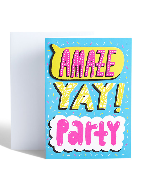 Funky Speech Bubble Birthday Card Image 1 of 2