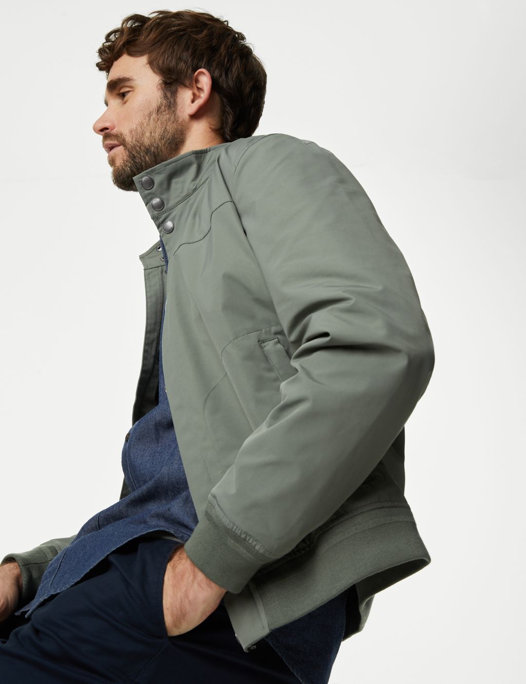 Funnel Neck Bomber Jacket with Stormwear™ 3 of 6