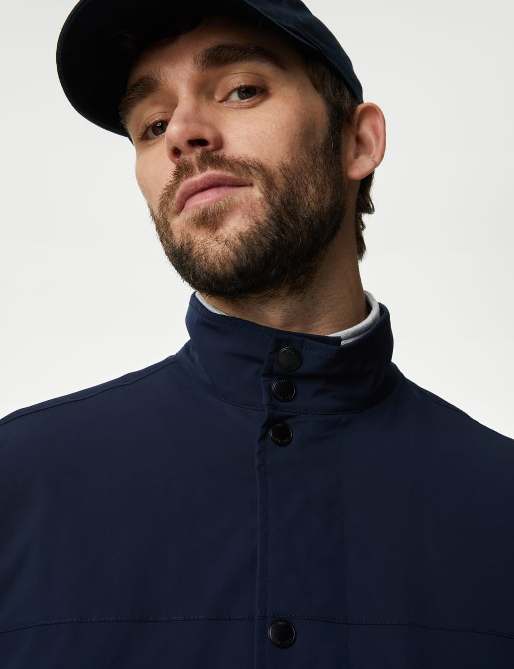 Funnel Neck Bomber Jacket with Stormwear™ M&S Collection M&S
