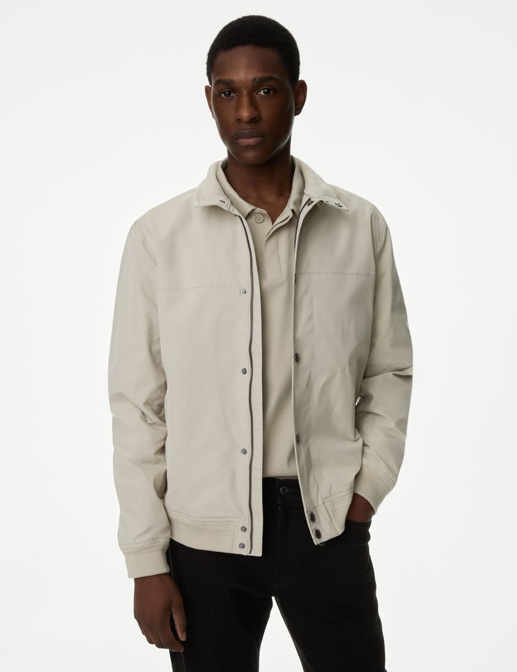 Funnel Neck Bomber Jacket with Stormwear™ | M&S Collection | M&S