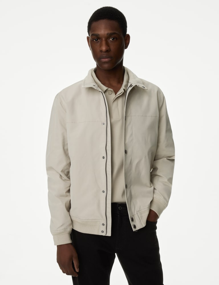 Funnel Neck Bomber Jacket with Stormwear