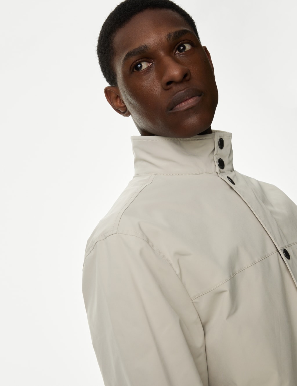 Funnel Neck Bomber Jacket with Stormwear™ M&S Collection M&S