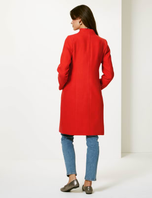 marks and spencer funnel coat