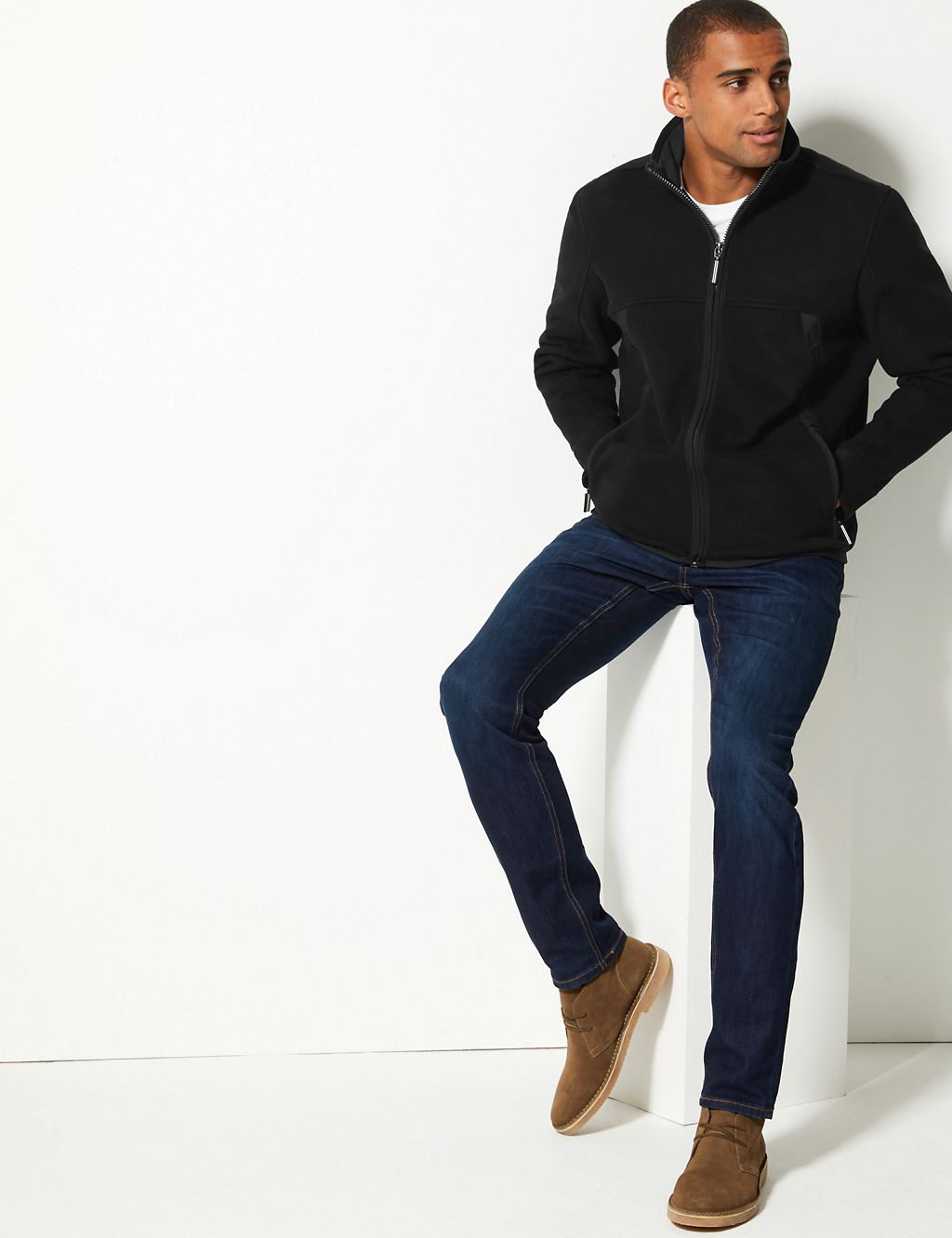 Funnel Neck Fleece Jacket with Stormwear™ 3 of 7