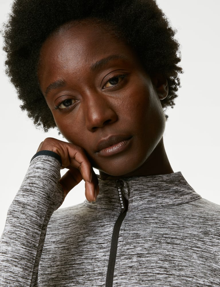Half zip running hot sale top