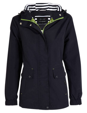 Funnel Neck Hooded Mac with Stormwear™ Image 2 of 7