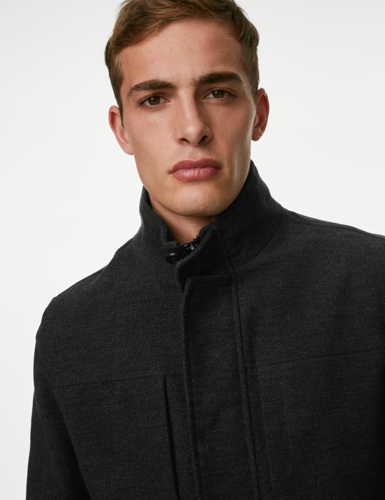 High neck cheap coat mens