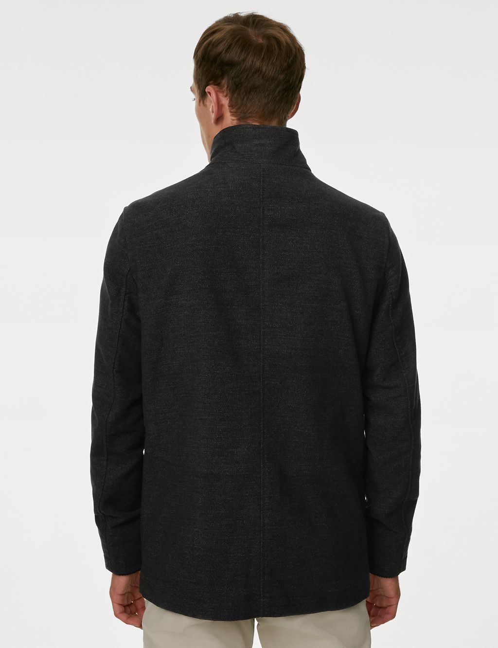 Funnel Neck Moleskin Jacket | M&S Collection | M&S