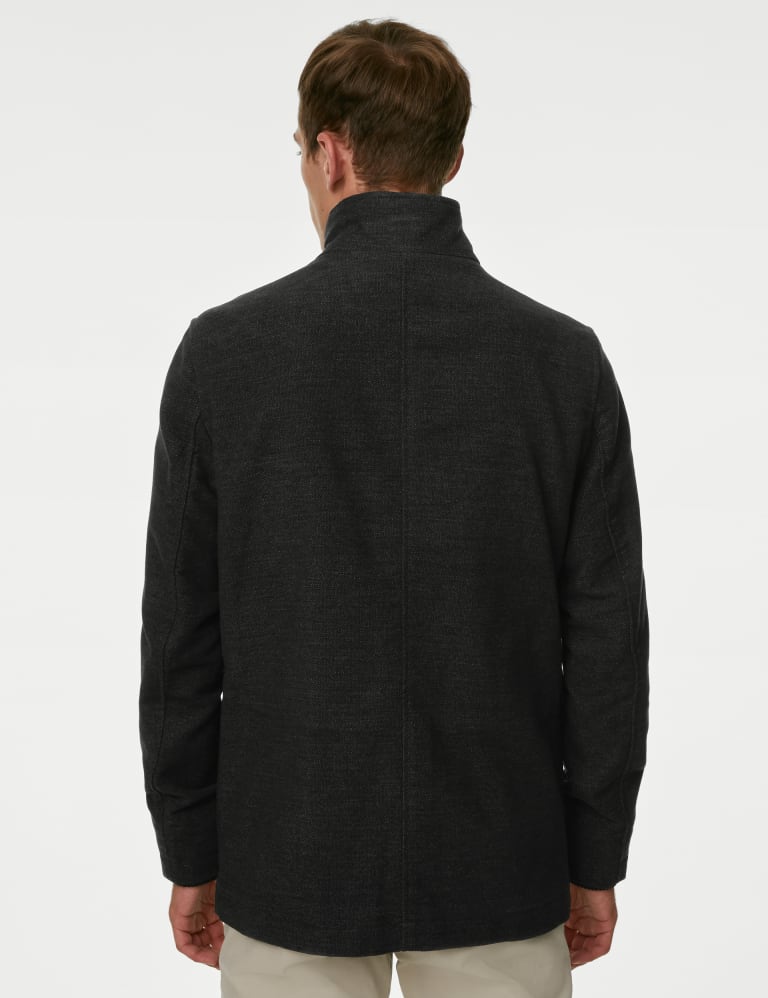 Laura ashley moleskin online funnel neck coat