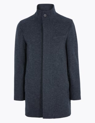 Funnel Neck Overcoat M S Collection M S