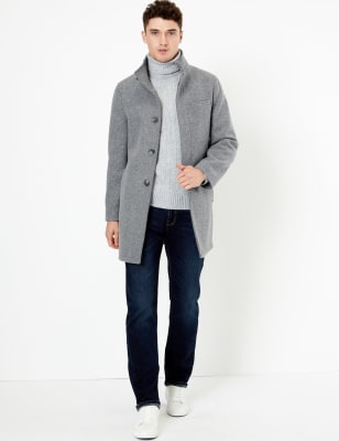 marks and spencer funnel coat