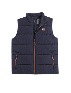 Funnel Neck Padded Gilet (5-14 Years) Image 2 of 4