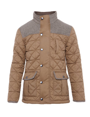 Funnel Neck Quilted Jacket with Stormwear™ Image 2 of 6