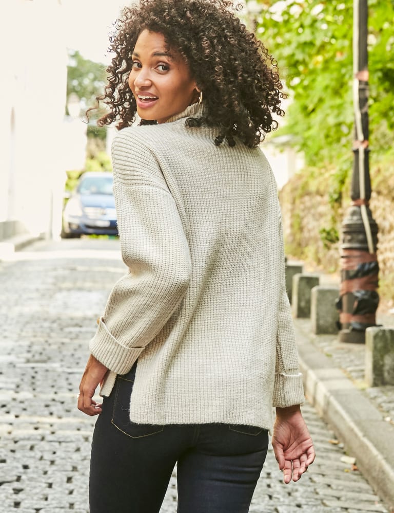 Side split knitted jumper discount