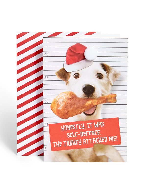 Funny Dog Christmas Card Image 1 of 2