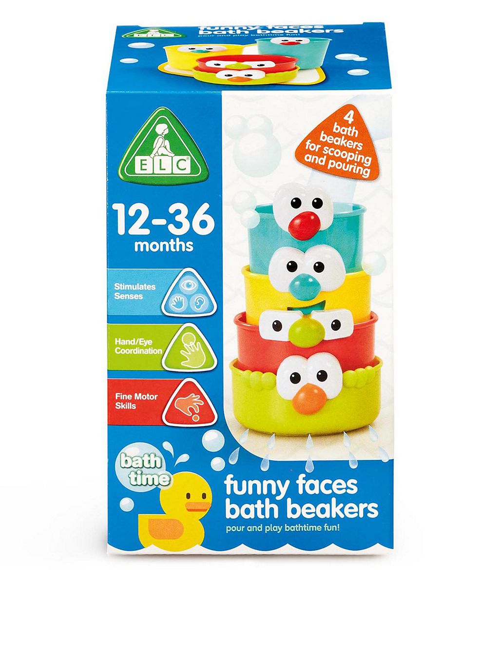 Funny Faces Bath Beakers (12-36 Mths) 1 of 4