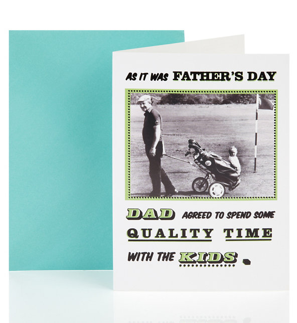 Funny Photo Caption Father's Day Card Image 1 of 1