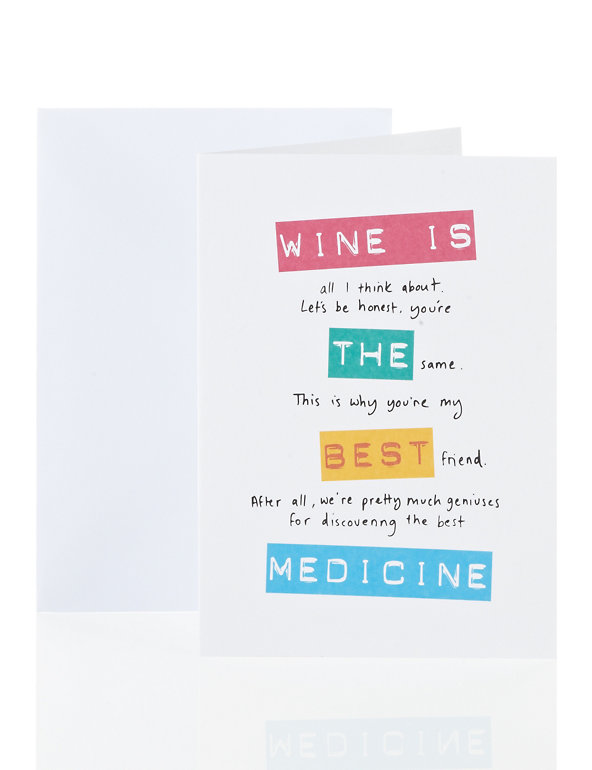Funny Wine Card Image 1 of 1