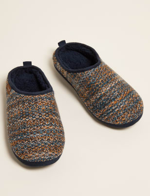 knitted mule slippers