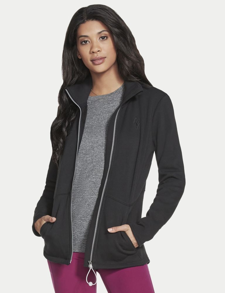GO SNUGGLE™ Zip Up Funnel Neck Sports Jacket 1 of 3