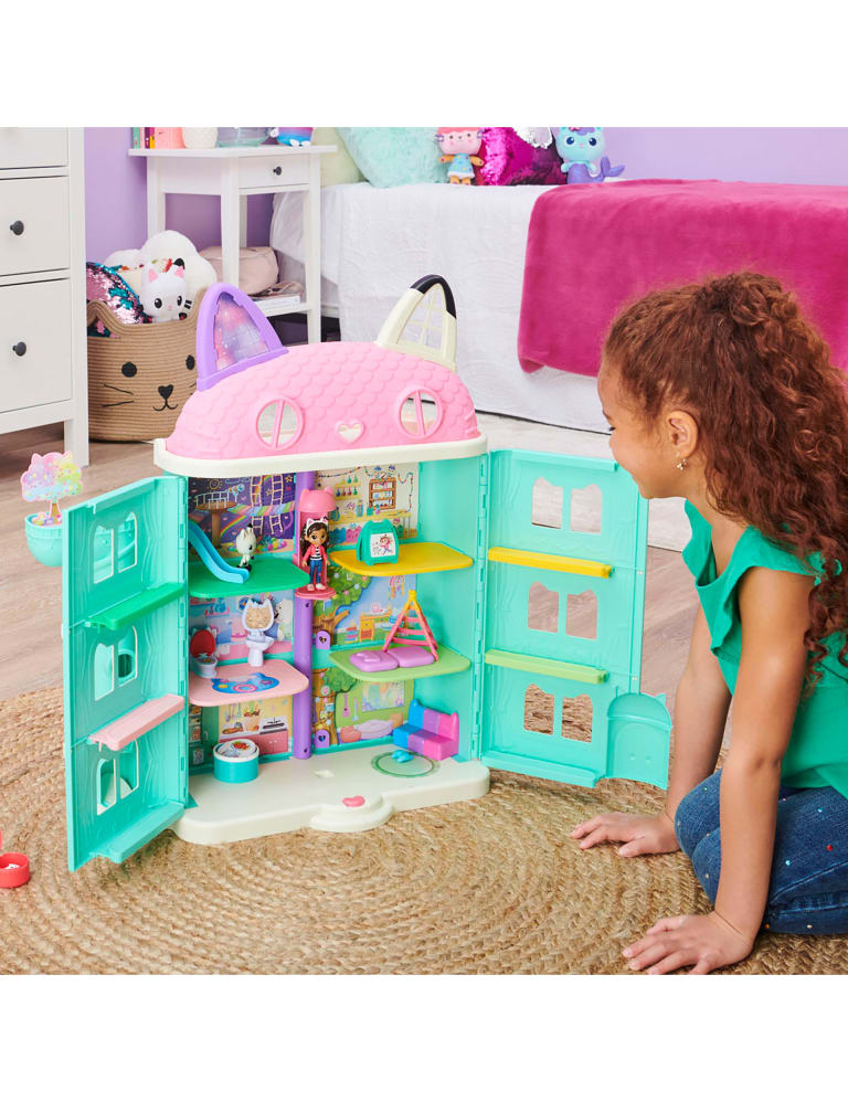 Gabby's Purrfect Dollhouse Playset with Figures and Sounds for Ages 3+