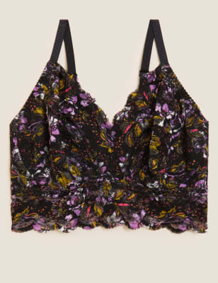 Garden Floral Lace Non Wired Bralette DD+