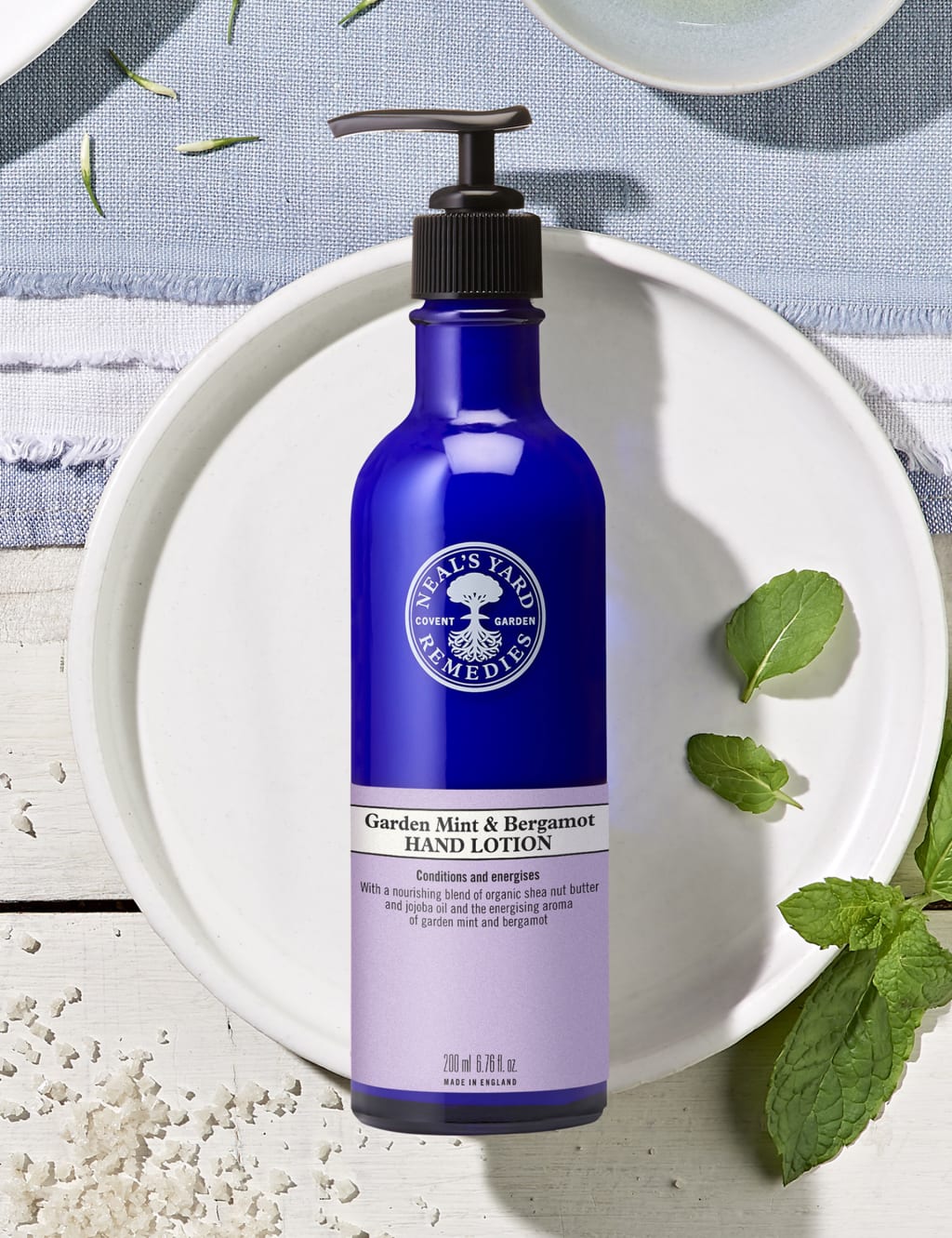 Garden Mint & Bergamot Hand Lotion 200ml Neal's Yard Remedies M&S