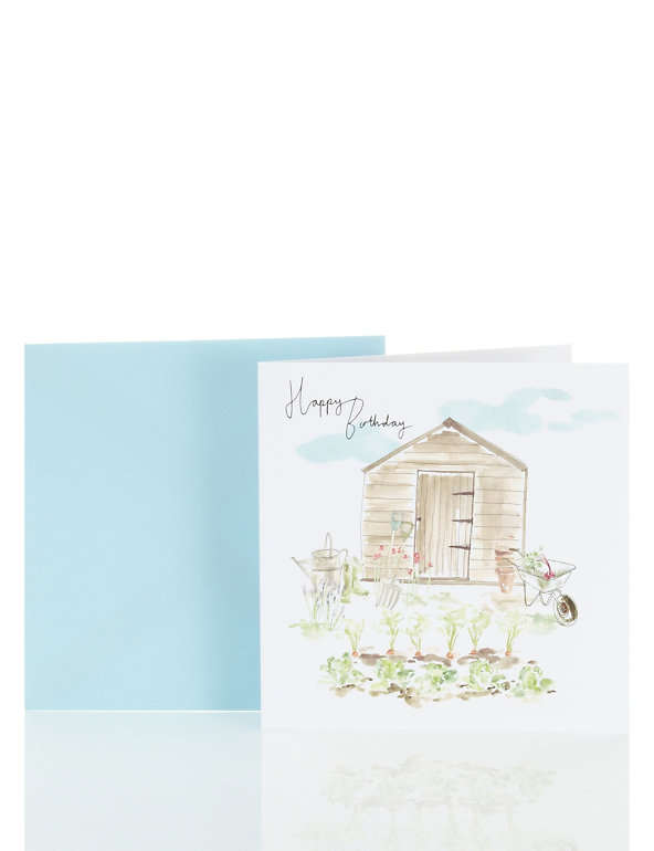 Garden Shed Happy Birthday Card Image 1 of 2
