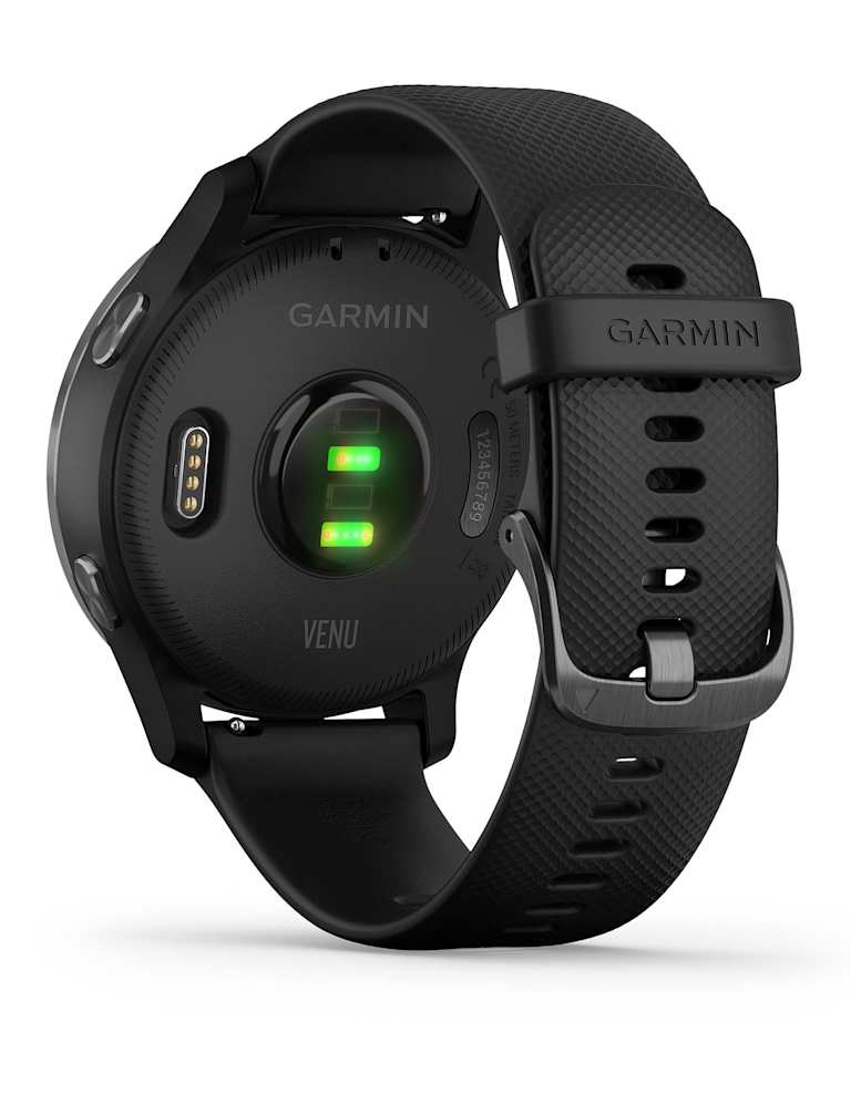 Garmin Venu Fitness Tracker Black Silicone Smartwatch Garmin M&S