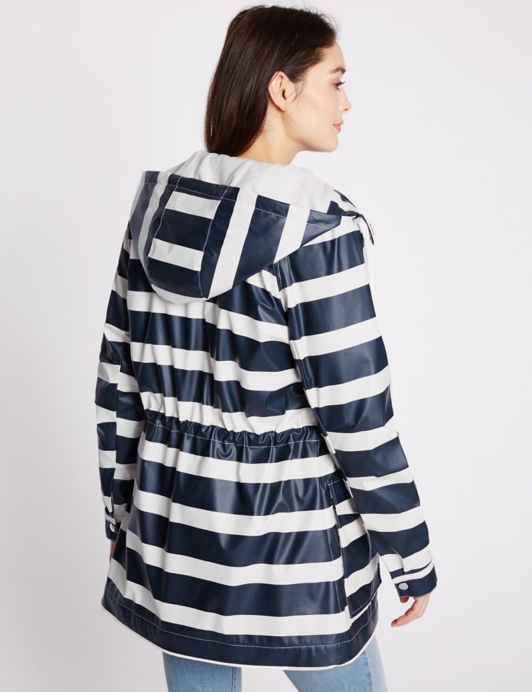 Gathered Detail Striped Anorak 3 of 4