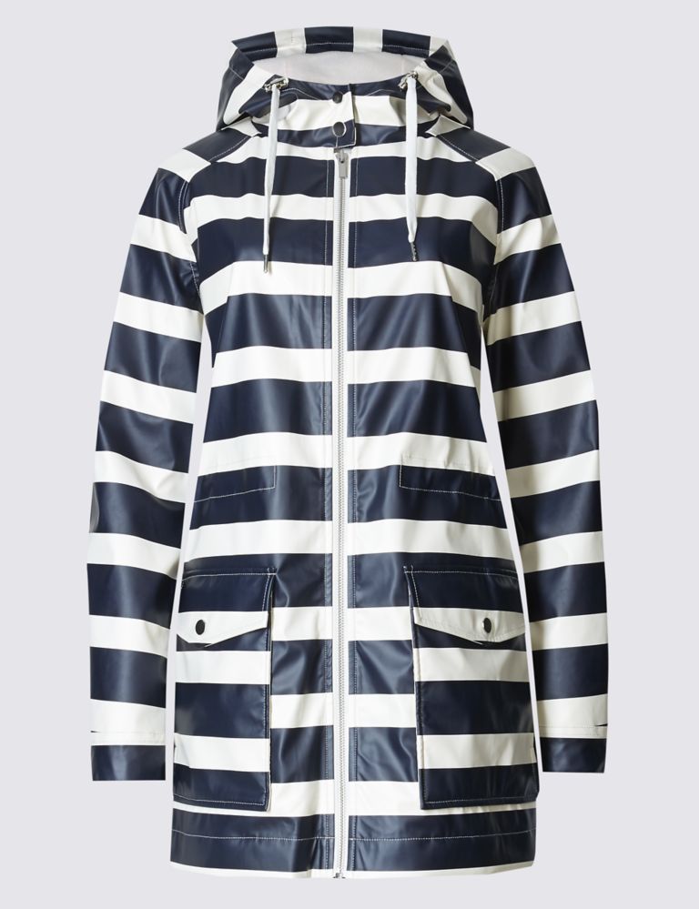Gathered Detail Striped Anorak 2 of 4
