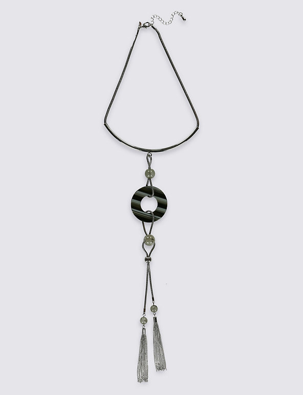 Geisha Resin Tassel Necklace Image 1 of 2