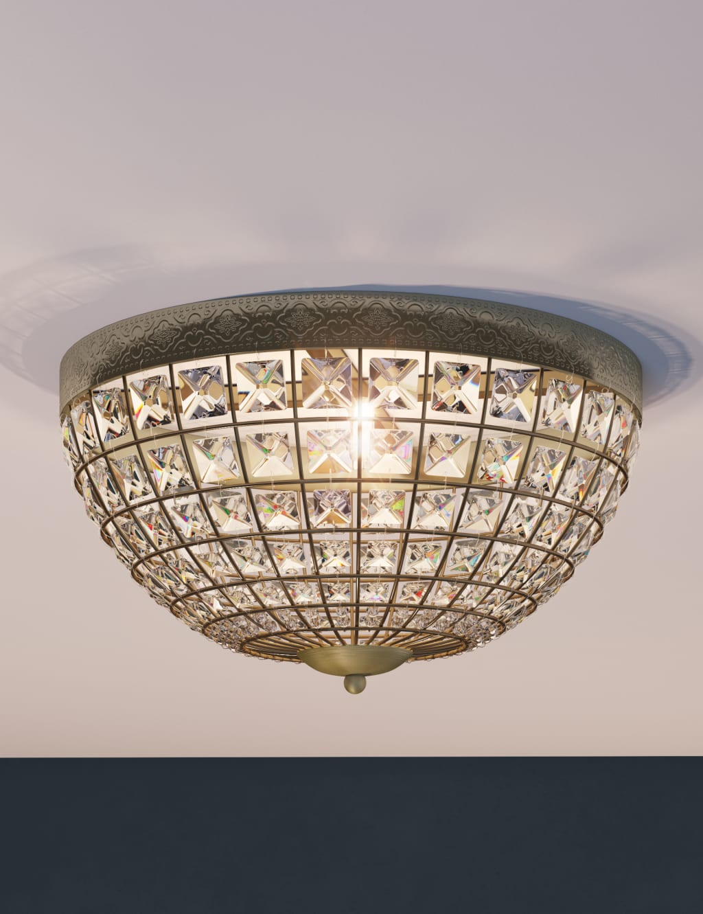 Gem Ball Flush Ceiling Light 1 of 5