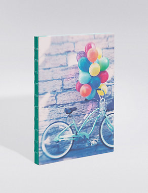 Geometric A5 Exposed Spine Bicycle Notebook Image 2 of 4
