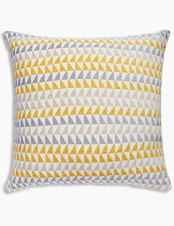 Geometric Chenille Cushion Image 1 of 1