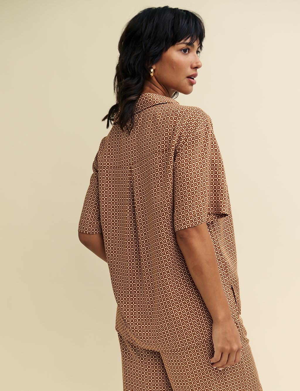 Geometric Collared Relaxed Shirt 5 of 6