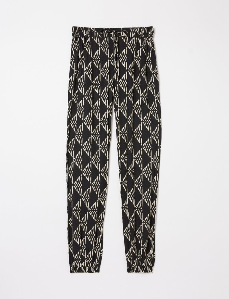 Geometric Drawstring Cuffed Trousers 2 of 5